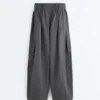 Pantaloni cargo in nailon hidrofug Pantaloni cargo in nailon hidrofug
