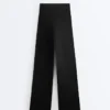 Pantaloni Comfortlux cu talie înaltă și croi drept