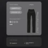 Pantaloni Comfortlux cu talie înaltă și croi drept