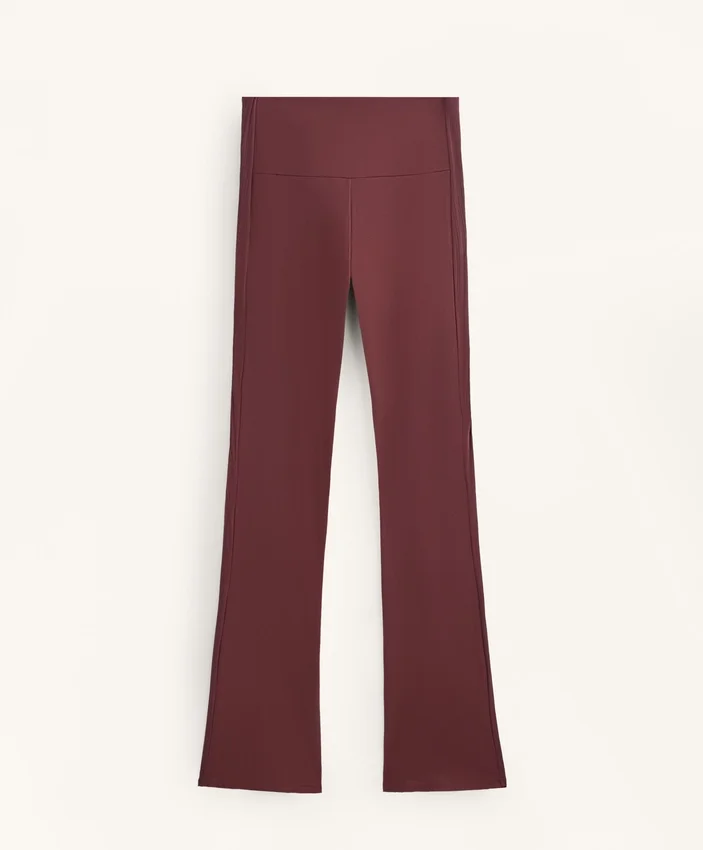 Pantaloni Comfortlux cu talie înaltă și croi evazat Pantaloni Comfortlux cu talie înaltă și croi evazat