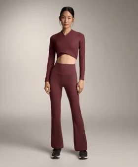 Pantaloni Comfortlux cu talie înaltă și croi evazat