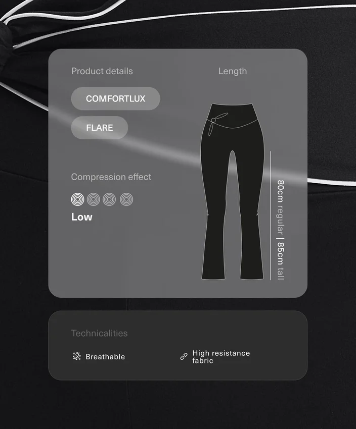 Pantaloni Comfortlux cu talie înaltă și croi evazat, cu fundă Pantaloni Comfortlux cu talie înaltă și croi evazat, cu fundă