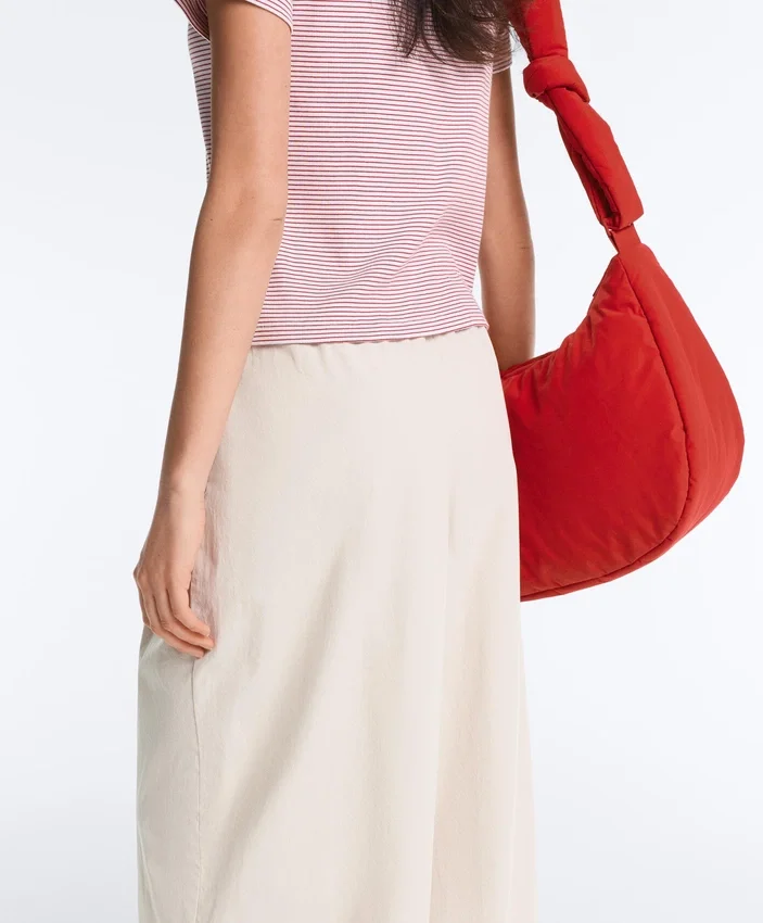 Pantaloni conici plisați din bumbac 100% Pantaloni conici plisați din bumbac 100%