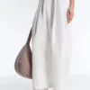 Pantaloni conici plisați din bumbac 100% Pantaloni conici plisați din bumbac 100%