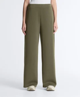 Pantaloni cu croi drept, cu dungi, din modal moale Soft Touch