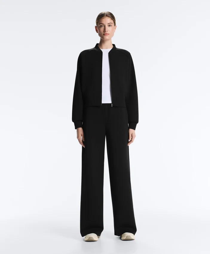 Geci bomber cu dungi, din modal Soft Touch Geci bomber cu dungi, din modal Soft Touch