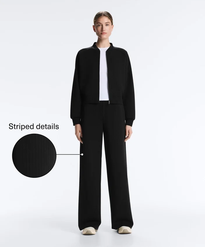 Pantaloni cu croi drept, cu dungi, din modal moale Soft Touch Pantaloni cu croi drept, cu dungi, din modal moale Soft Touch