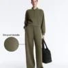 Pantaloni cu croi drept, cu dungi, din modal moale Soft Touch Pantaloni cu croi drept, cu dungi, din modal moale Soft Touch
