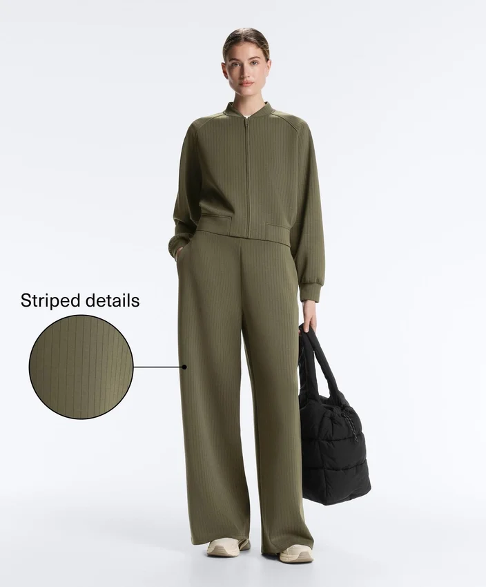 Pantaloni cu croi drept, cu dungi, din modal moale Soft Touch Pantaloni cu croi drept, cu dungi, din modal moale Soft Touch