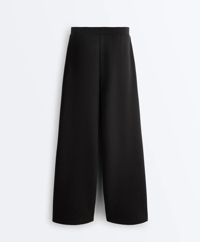 Pantaloni cu croi drept, cu dungi, din modal moale Soft Touch Pantaloni cu croi drept, cu dungi, din modal moale Soft Touch