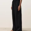 Pantaloni cu croi drept din 100% in Pantaloni cu croi drept din 100% in