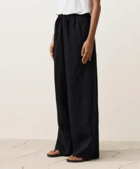 Pantaloni cu croi drept din 100% in