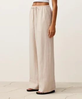 Pantaloni cu croi drept din 100% in