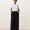 Pantaloni cu croi drept din 100% in Pantaloni cu croi drept din 100% in