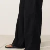 Pantaloni cu croi drept din 100% in Pantaloni cu croi drept din 100% in