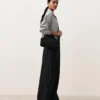 Pantaloni cu croi drept din 100% in Pantaloni cu croi drept din 100% in