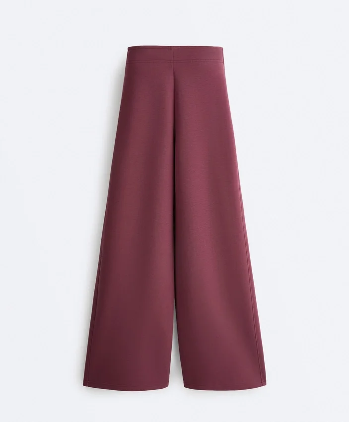 Pantaloni cu croi drept din amestec de bumbac Pantaloni cu croi drept din amestec de bumbac
