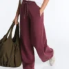 Pantaloni cu croi drept din amestec de bumbac Pantaloni cu croi drept din amestec de bumbac
