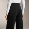 Pantaloni cu croi drept, din modal și cu pliuri Pantaloni cu croi drept, din modal și cu pliuri