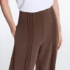 Pantaloni cu croi drept, din modal Soft Touch la atingere și cu bordură Pantaloni cu croi drept, din modal Soft Touch la atingere și cu bordură