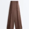 Pantaloni cu croi drept, din modal Soft Touch la atingere și cu bordură Pantaloni cu croi drept, din modal Soft Touch la atingere și cu bordură