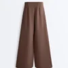 Pantaloni cu croi drept, din modal Soft Touch la atingere și cu bordură Pantaloni cu croi drept, din modal Soft Touch la atingere și cu bordură