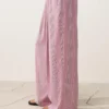 Pantaloni cu croi drept și dungi Pantaloni cu croi drept și dungi