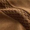 Pantaloni cu croi drept și structură tricotată lateral Pantaloni cu croi drept și structură tricotată lateral