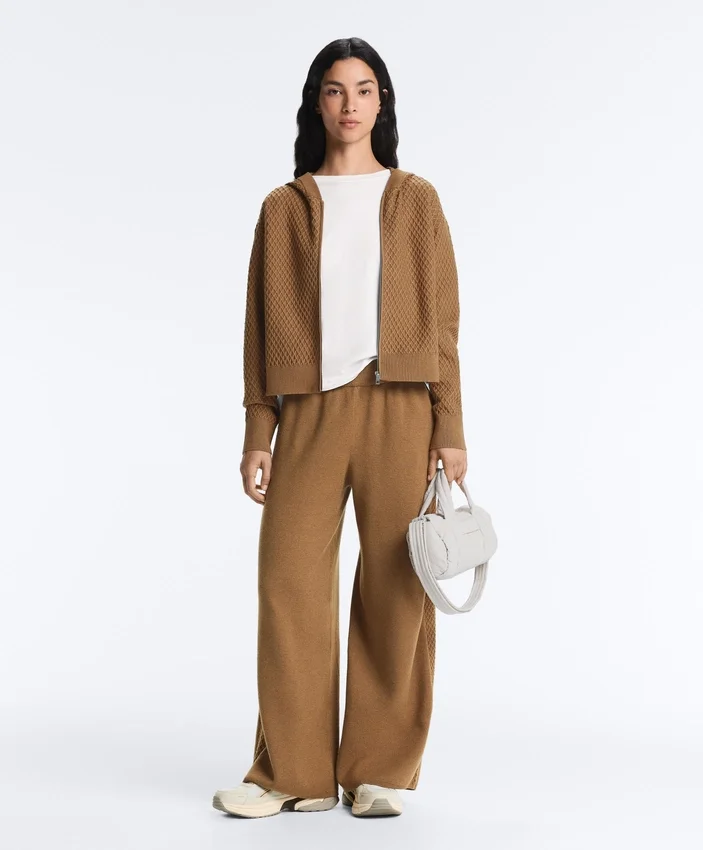 Geci din tricot structurat cu glugă Geci din tricot structurat cu glugă