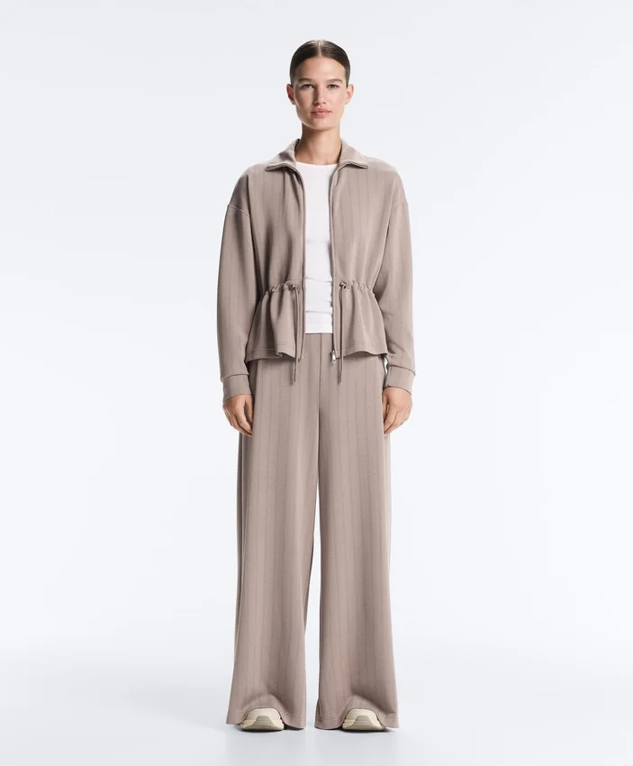 Pantaloni cu croi larg, cu dungi, din modal Soft Touch la atingere Pantaloni cu croi larg, cu dungi, din modal Soft Touch la atingere