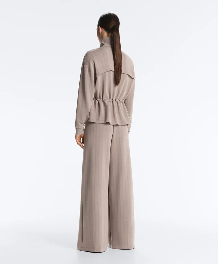 Pantaloni cu croi larg, cu dungi, din modal Soft Touch la atingere Pantaloni cu croi larg, cu dungi, din modal Soft Touch la atingere