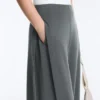 Pantaloni cu croi larg, cu textură Soft Touch, cu pliuri laterale și din modal Pantaloni cu croi larg, cu textură Soft Touch, cu pliuri laterale și din modal