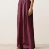 Pantaloni cu croi larg din 100% in Pantaloni cu croi larg din 100% in