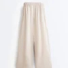 Pantaloni cu croi larg din 100% in Pantaloni cu croi larg din 100% in