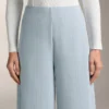 Pantaloni cu dungi asimetrice din modal Pantaloni cu dungi asimetrice din modal