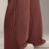 Pantaloni cu talie înaltă din material rib, cu modal Soft Touch la atingere Pantaloni cu talie înaltă din material rib, cu modal Soft Touch la atingere