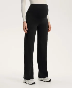 Pantaloni de maternitate cu croi drept, călduroși Pantaloni de maternitate cu croi drept, călduroși