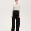 Pantaloni de maternitate cu croi drept, călduroși Pantaloni de maternitate cu croi drept, călduroși