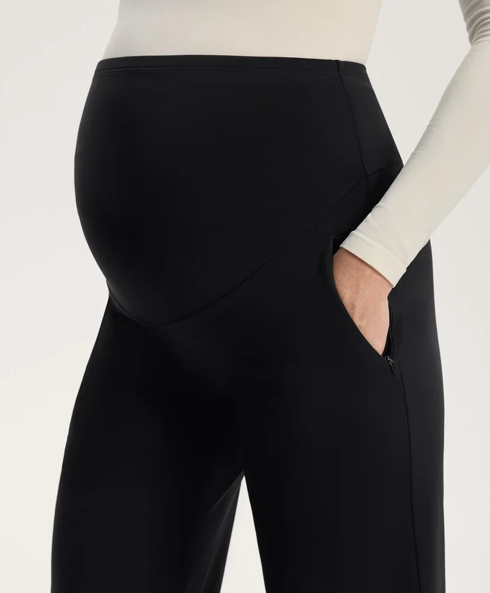 Pantaloni de maternitate cu croi drept, călduroși Pantaloni de maternitate cu croi drept, călduroși