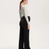 Pantaloni de maternitate cu croi drept, călduroși Pantaloni de maternitate cu croi drept, călduroși