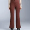 Pantaloni de schi elastici, cu talie înaltă și croi evazat, rezistenți la apă Pantaloni de schi elastici, cu talie înaltă și croi evazat, rezistenți la apă