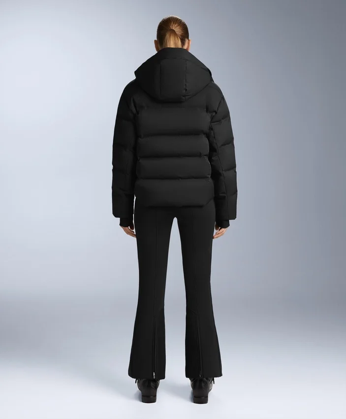 Pantaloni de schi elastici, cu talie înaltă și croi evazat, rezistenți la apă Pantaloni de schi elastici, cu talie înaltă și croi evazat, rezistenți la apă