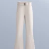 Pantaloni de schi elastici, cu talie înaltă și croi evazat, rezistenți la apă Pantaloni de schi elastici, cu talie înaltă și croi evazat, rezistenți la apă