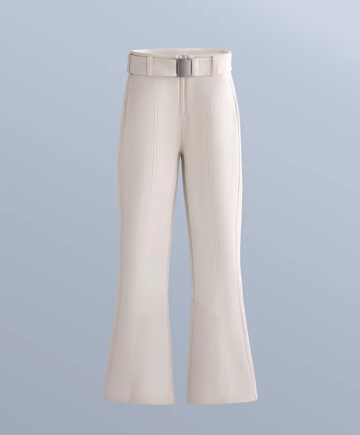 Pantaloni de schi elastici, cu talie înaltă și croi evazat, rezistenți la apă Pantaloni de schi elastici, cu talie înaltă și croi evazat, rezistenți la apă