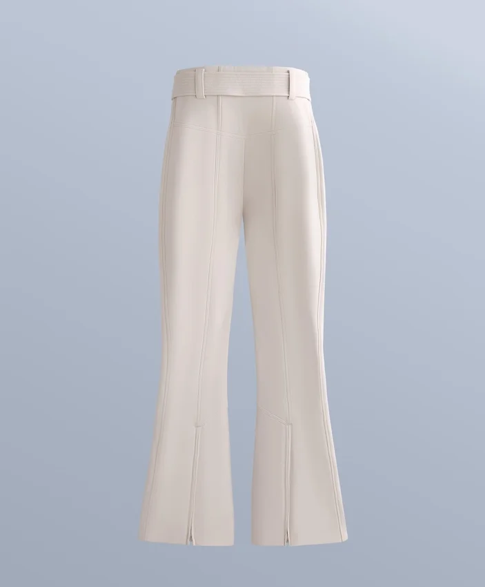 Pantaloni de schi elastici, cu talie înaltă și croi evazat, rezistenți la apă Pantaloni de schi elastici, cu talie înaltă și croi evazat, rezistenți la apă