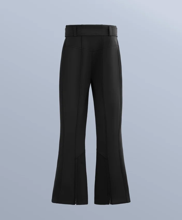 Pantaloni de schi elastici, cu talie înaltă și croi evazat, rezistenți la apă Pantaloni de schi elastici, cu talie înaltă și croi evazat, rezistenți la apă