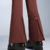 Pantaloni de schi elastici, cu talie înaltă și croi evazat, rezistenți la apă Pantaloni de schi elastici, cu talie înaltă și croi evazat, rezistenți la apă