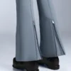 Pantaloni de schi elastici, cu talie înaltă și croi evazat, rezistenți la apă Pantaloni de schi elastici, cu talie înaltă și croi evazat, rezistenți la apă