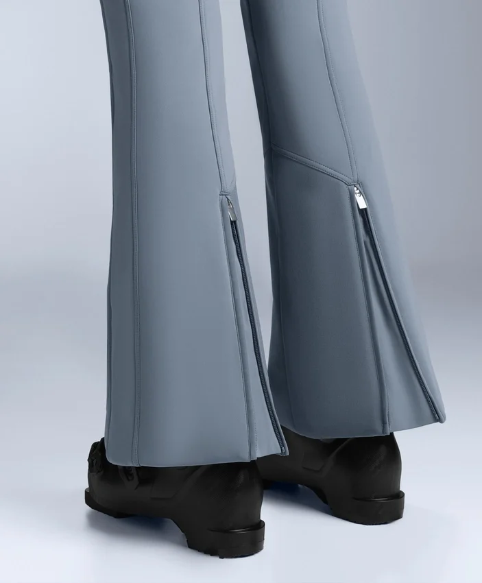 Pantaloni de schi elastici, cu talie înaltă și croi evazat, rezistenți la apă Pantaloni de schi elastici, cu talie înaltă și croi evazat, rezistenți la apă