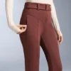 Pantaloni de schi elastici, cu talie înaltă și croi evazat, rezistenți la apă Pantaloni de schi elastici, cu talie înaltă și croi evazat, rezistenți la apă